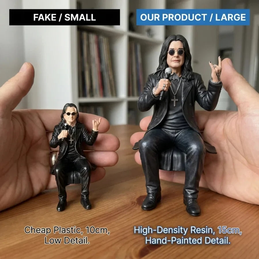 🔥Most Popular in 2026🔥15cm Hand-Painted Rock Legend Dashboard Figurine