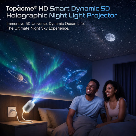 🔥Most Popular in 2026🔥🔥LAST DAY 57% OFF - 🌌🌠HD Smart Dynamic 5D Holographic Night Light Projector