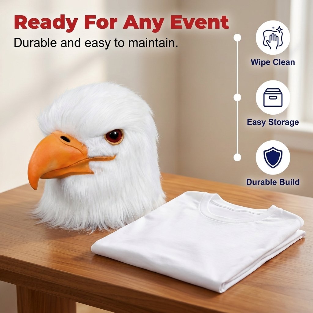 🔥Eagle Latex Mask – A Fun Halloween Mask for Adults